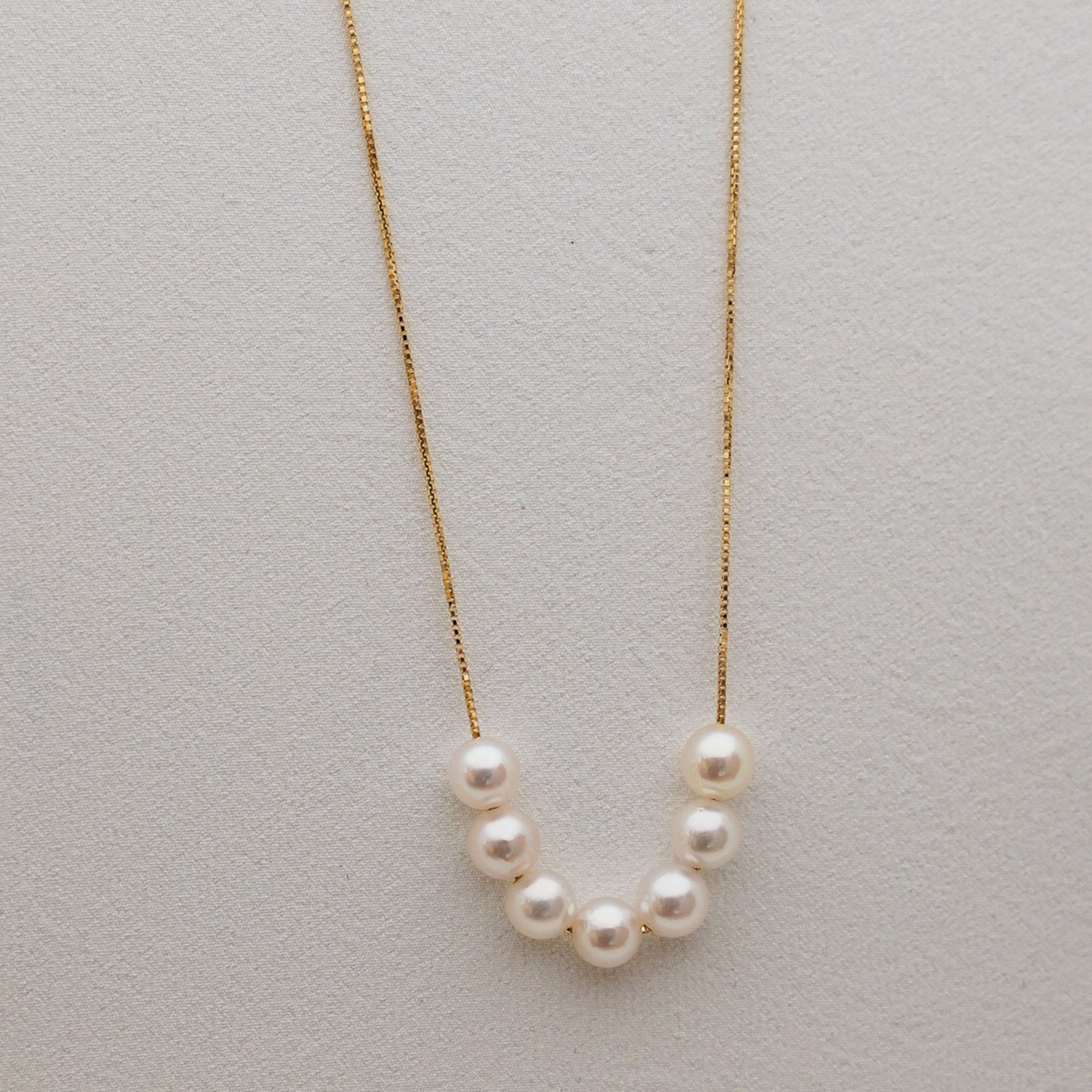 HAVITAS / akoya pearl necklace K18YG