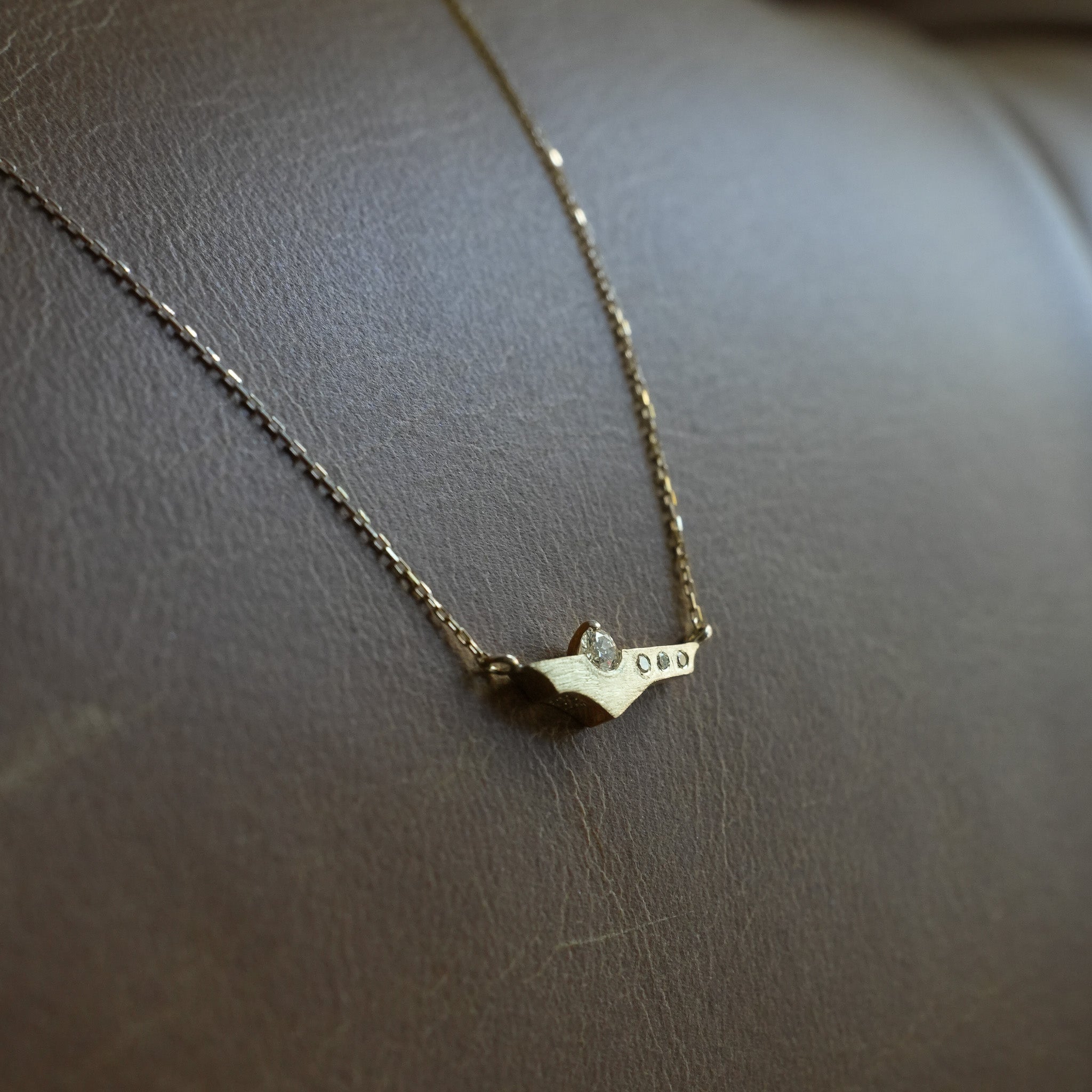 HAVITAS  Sunset halo necklace K10YG