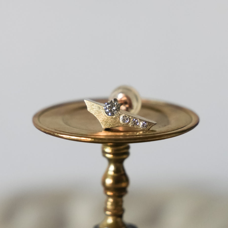 HAVITAS  Sunset halo pierce K10YG