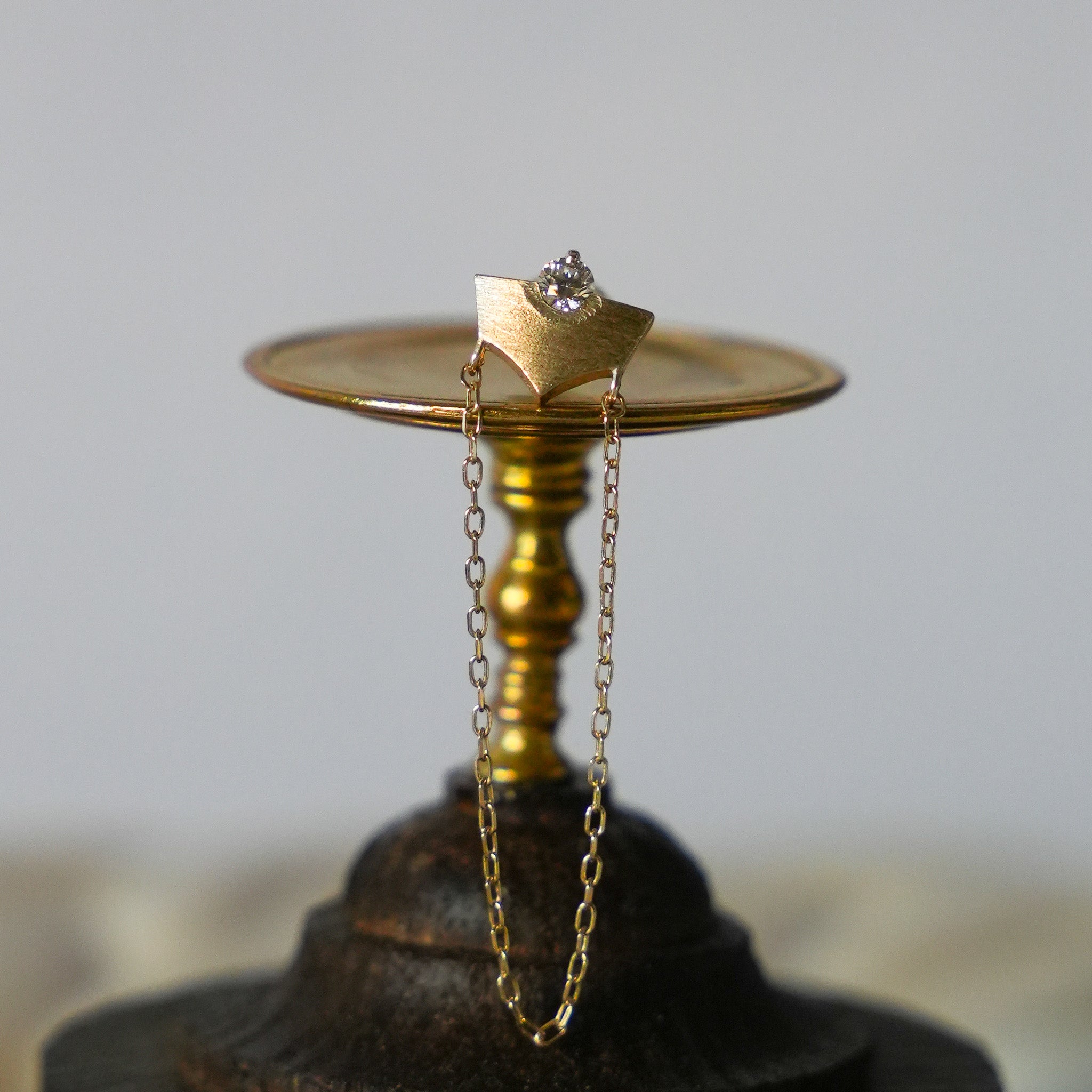 HAVITAS  Sunset stare long chain ピアス K10YG