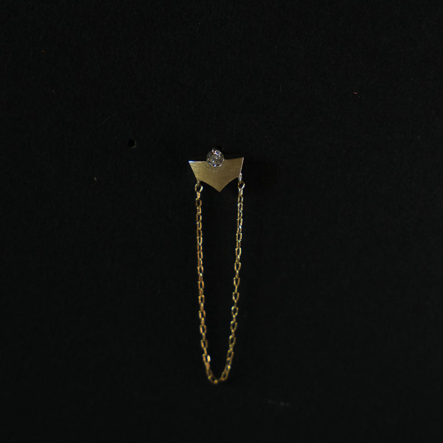 HAVITAS  Sunset stare long chain ピアス K10YG