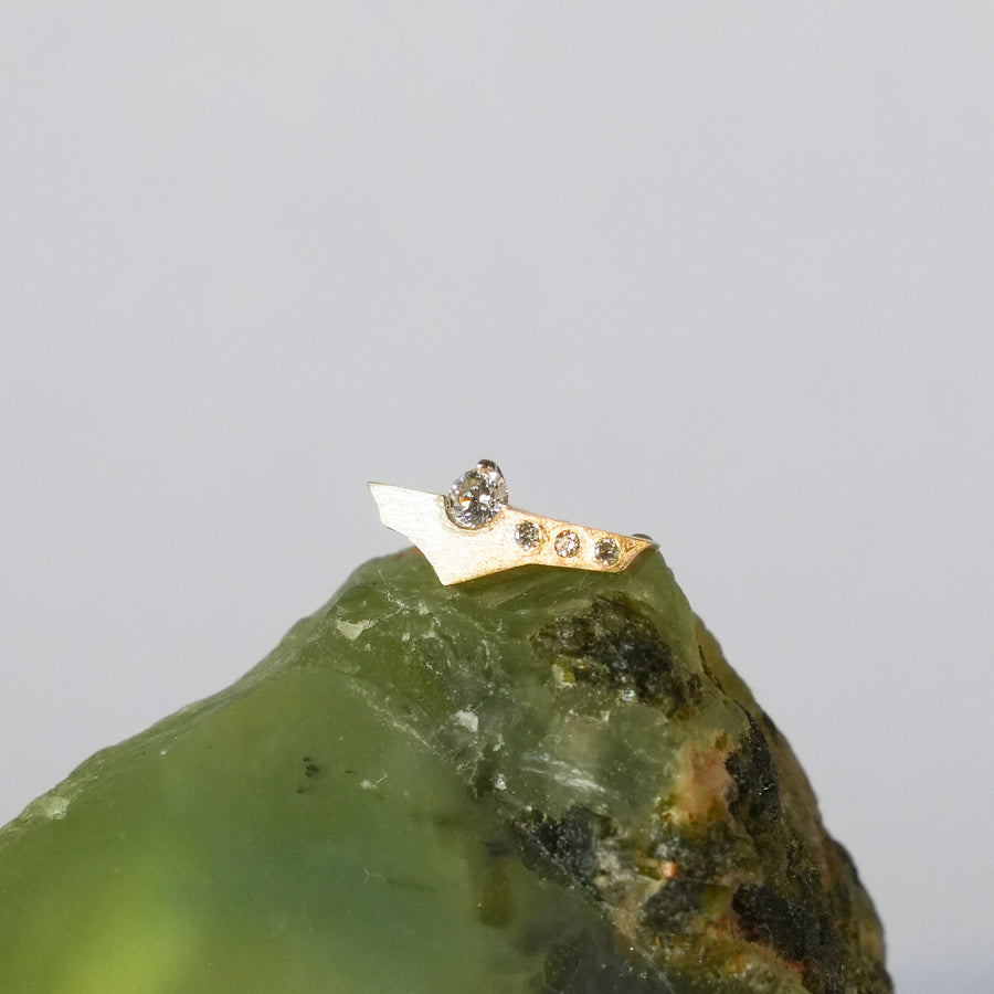 HAVITAS  Sunset halo pierce K10YG