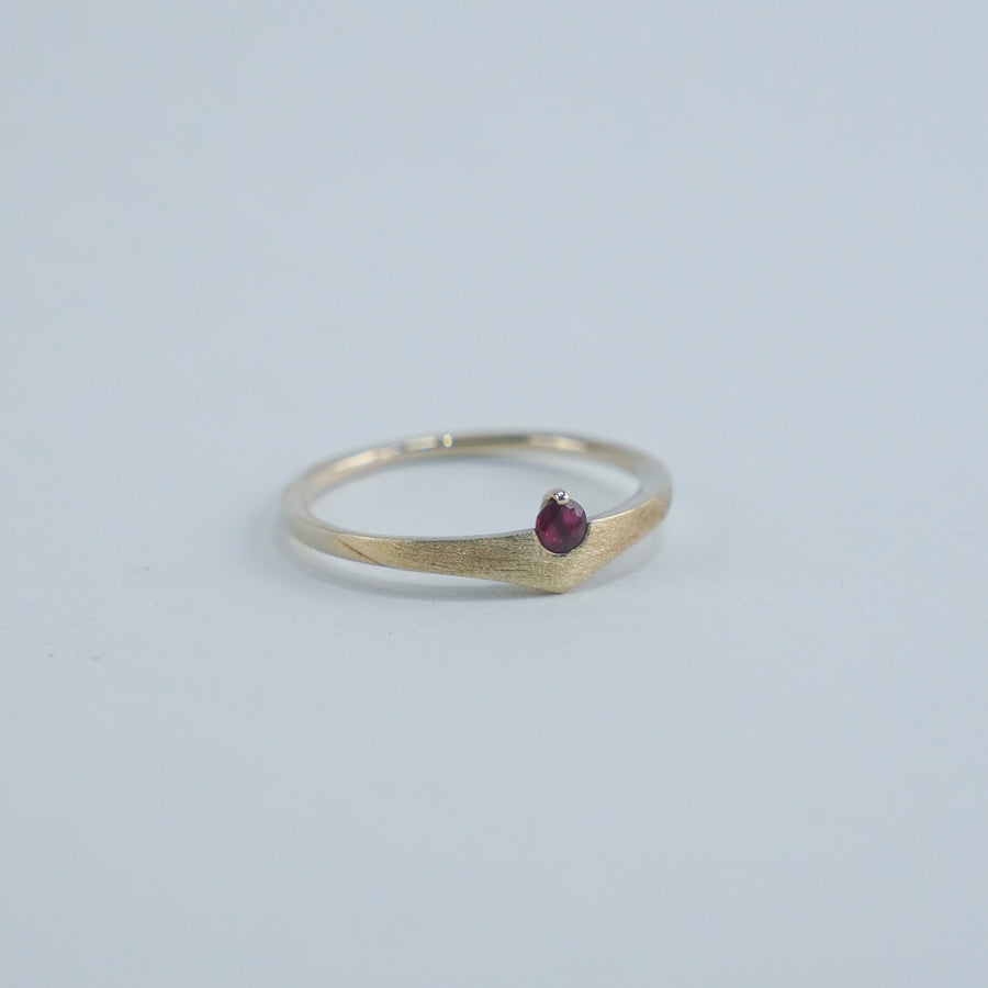 HAVITAS  Sunset ring ruby  K10YG