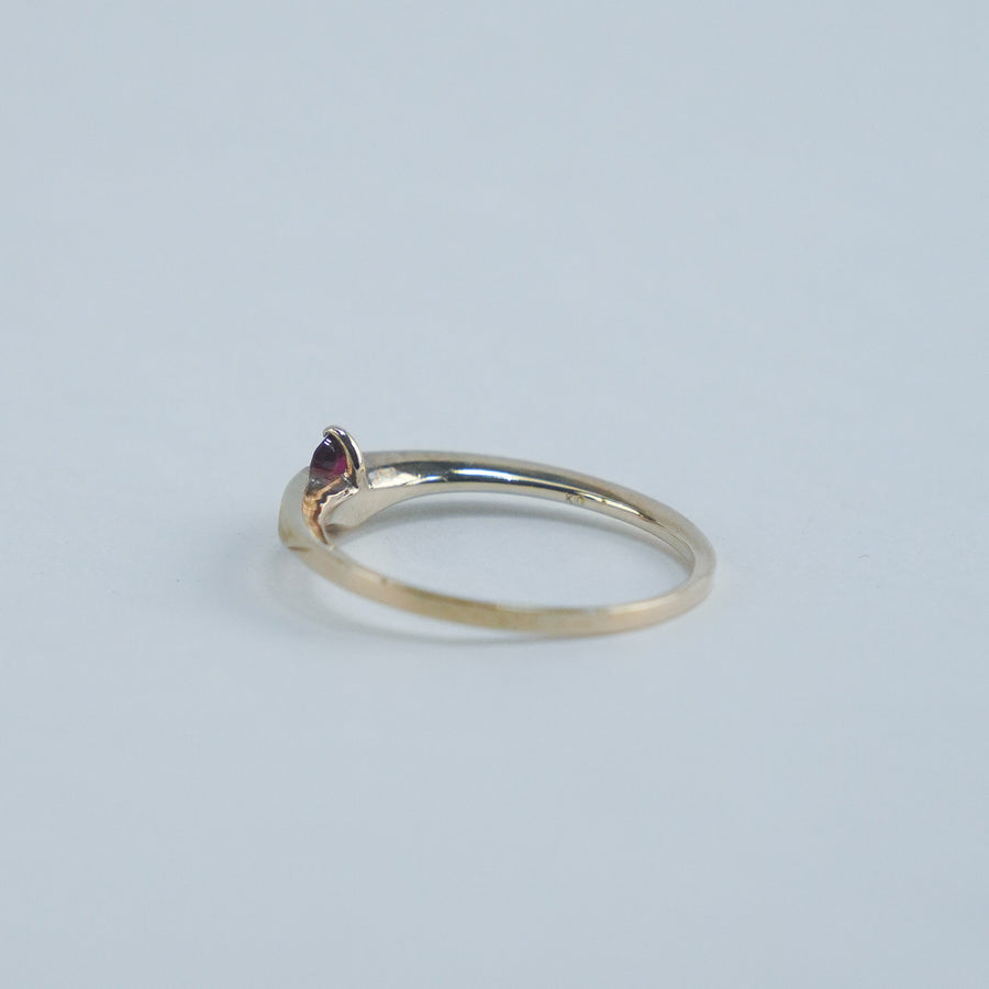 HAVITAS  Sunset ring ruby  K10YG