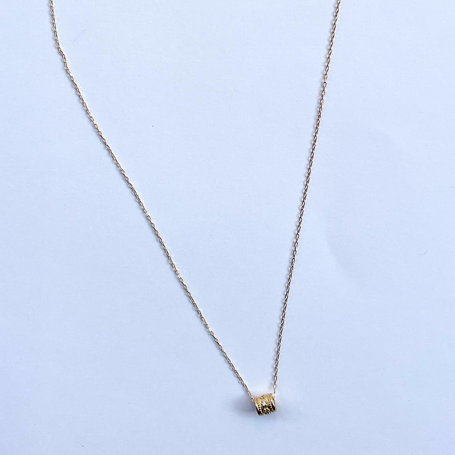 HAVITAS "URD" roll necklace K18YG / diamond