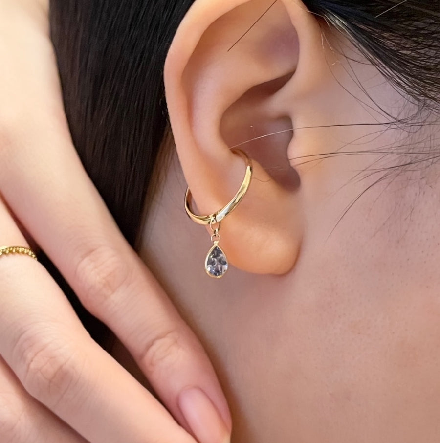 HAVITAS TRD ear cuff K10YG アンデシンラブラドライト