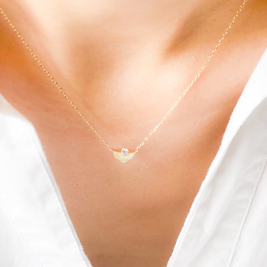 HAVITAS  Sunset stare necklace K10YG