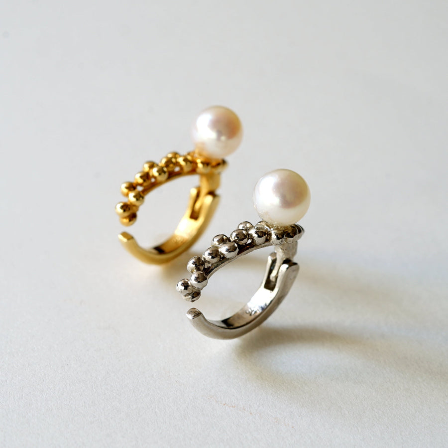 HAVITAS/"URD" multiple Earcuff Pearl