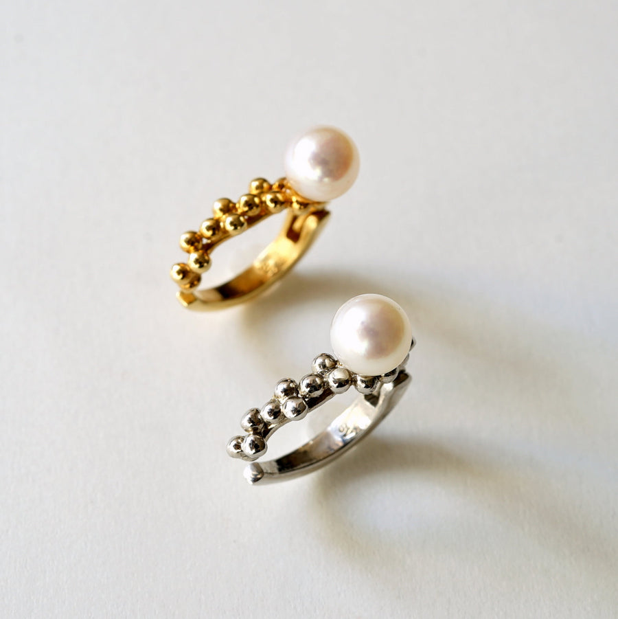 HAVITAS/"URD" multiple Earcuff Pearl