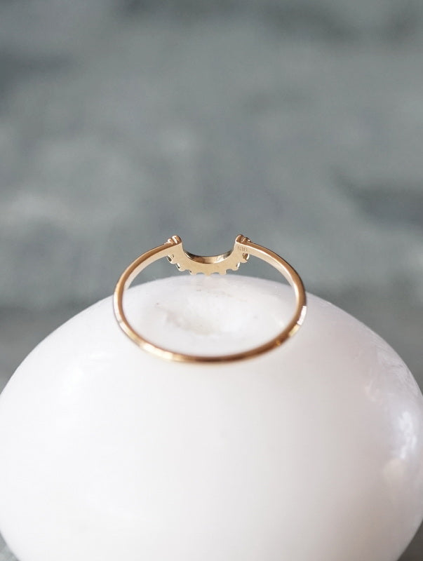 HAVITAS　Granulation curve ring (K18YG)