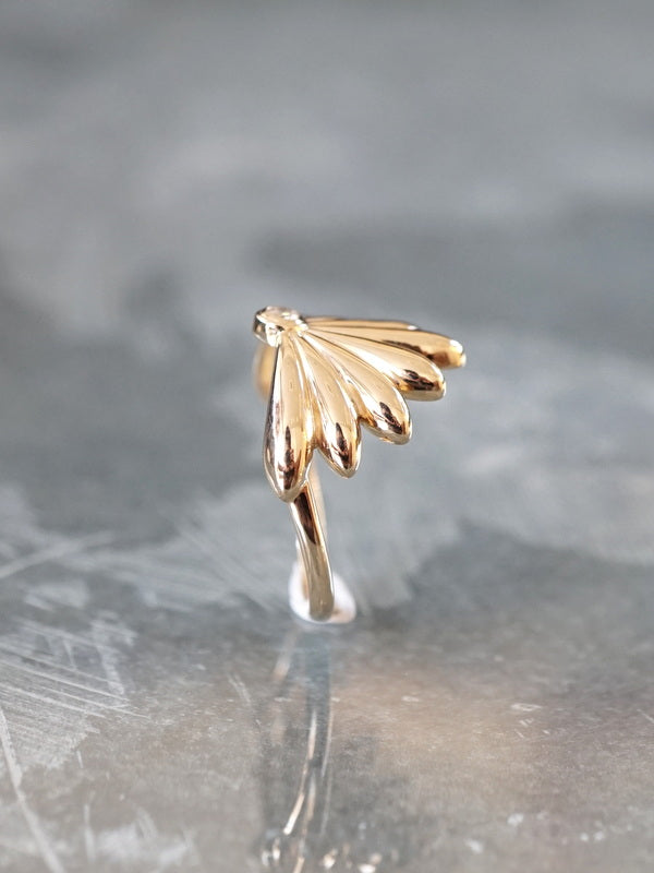 HAVITAS　Chrysanthemum ring　K18YG #12