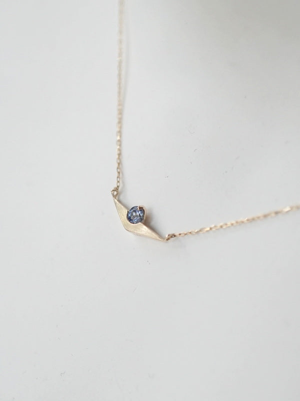 HAVITAS Sunset Necklace Benitoite K10YG